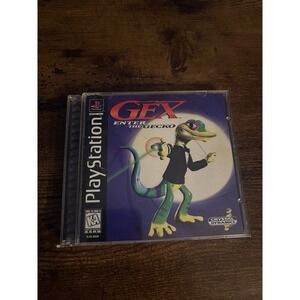 Gex Enter The Gecko PS1 Sony PlayStation 1 CIB Complete In Box Black Label